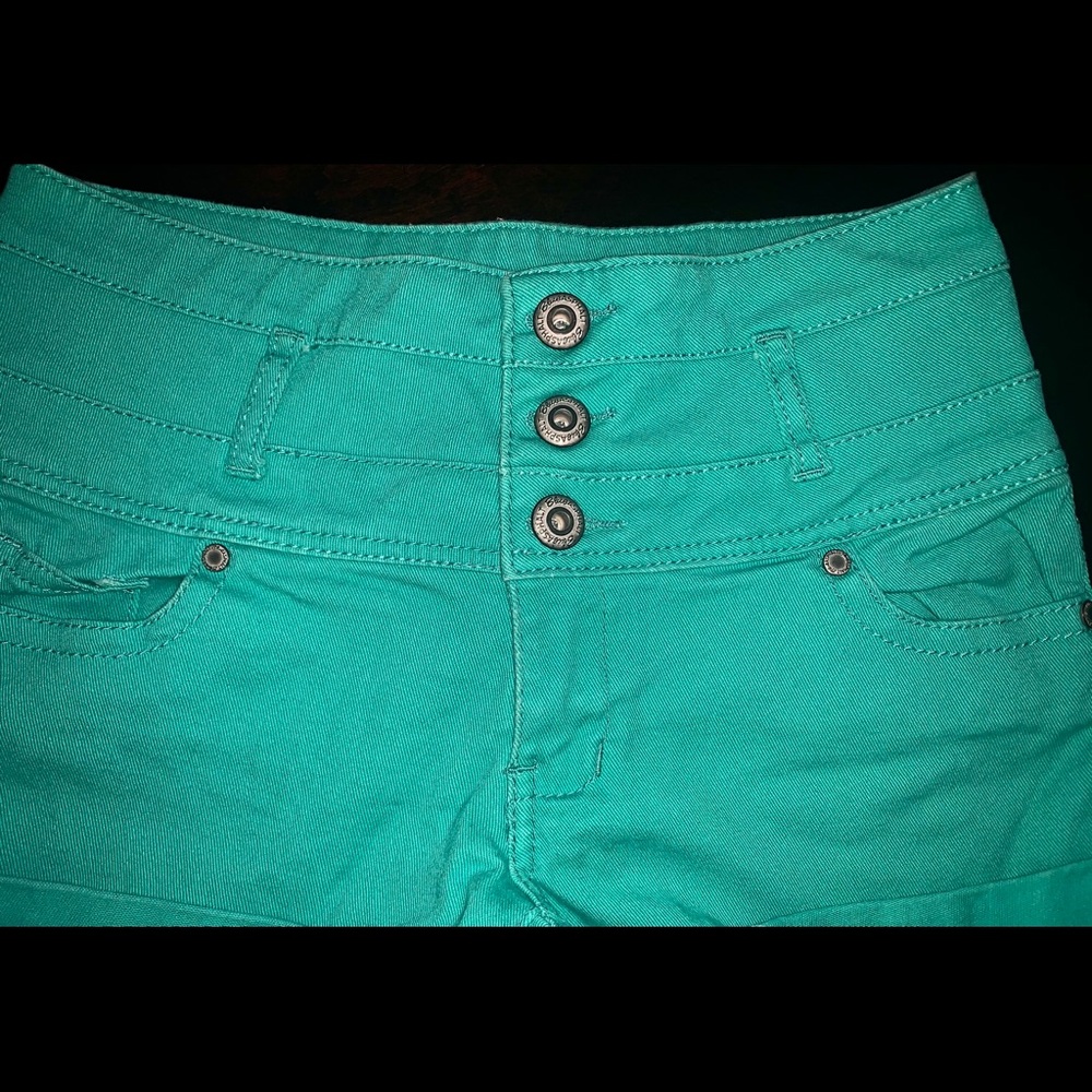 ❗️Teal Jean shorts Vintage size 5❗️